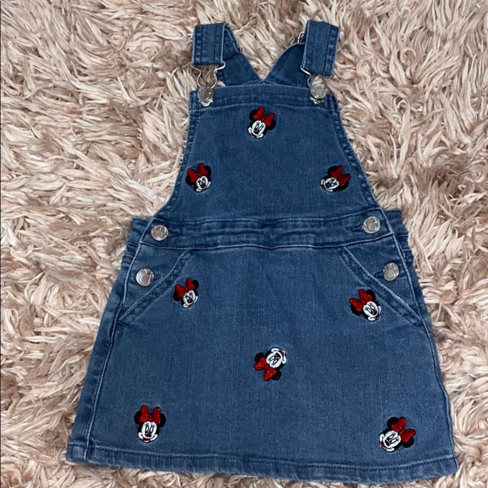 Minnie Mouse over all dress! Only worn once!